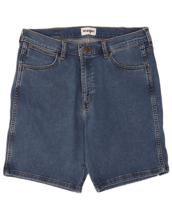 Wrangler Mens Denim Shorts W34 Large  Blue Cotton