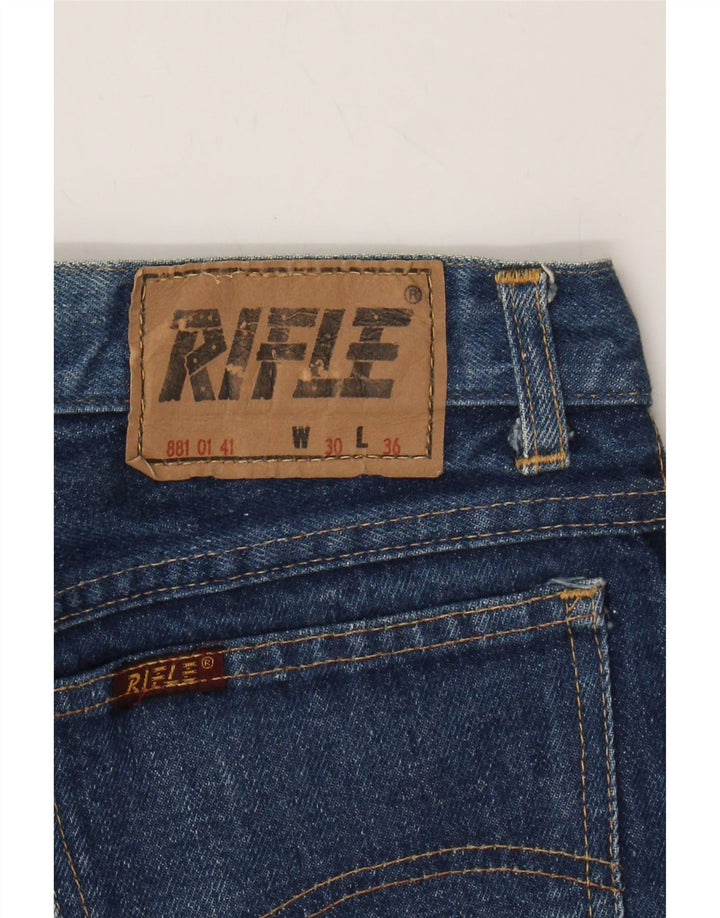RIFLE Mens Straight Jeans W30 L26 Blue Cotton Vintage Rifle and Second-Hand Rifle from Messina Hembry 