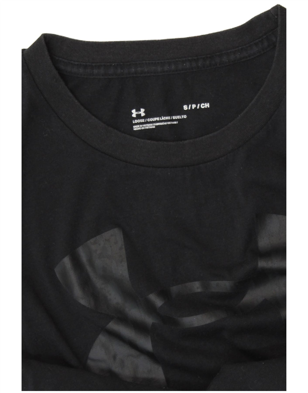 UNDER ARMOUR Mens Graphic T-Shirt Top Small Navy Blue