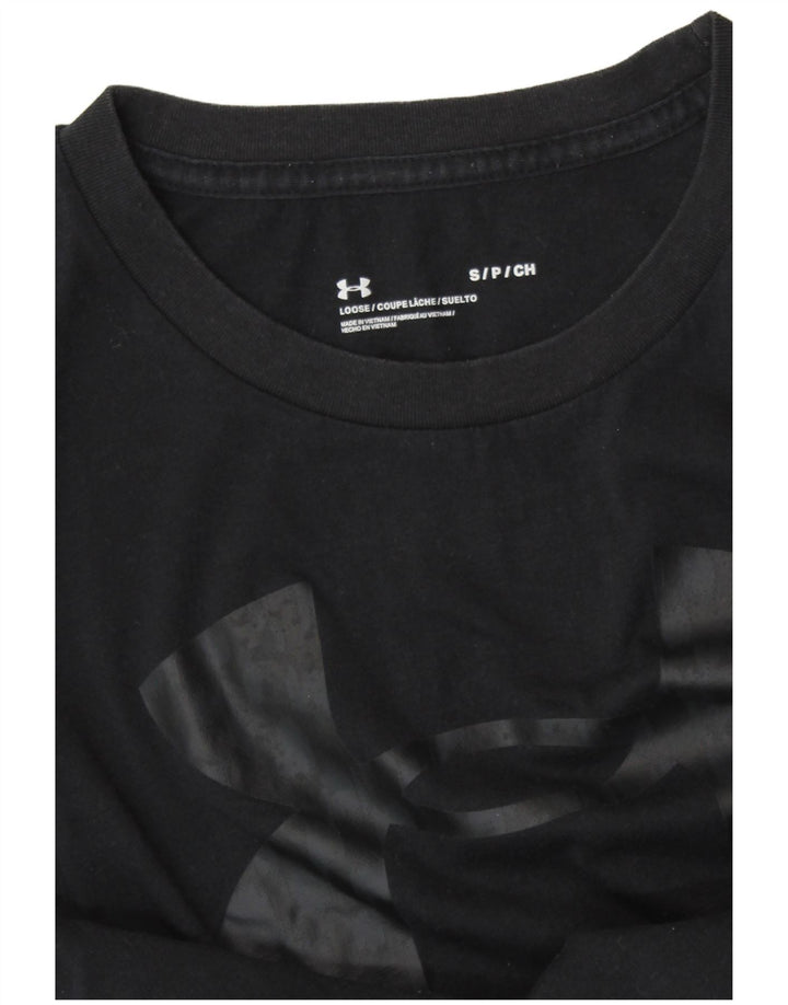 UNDER ARMOUR Mens Graphic T-Shirt Top Small Navy Blue