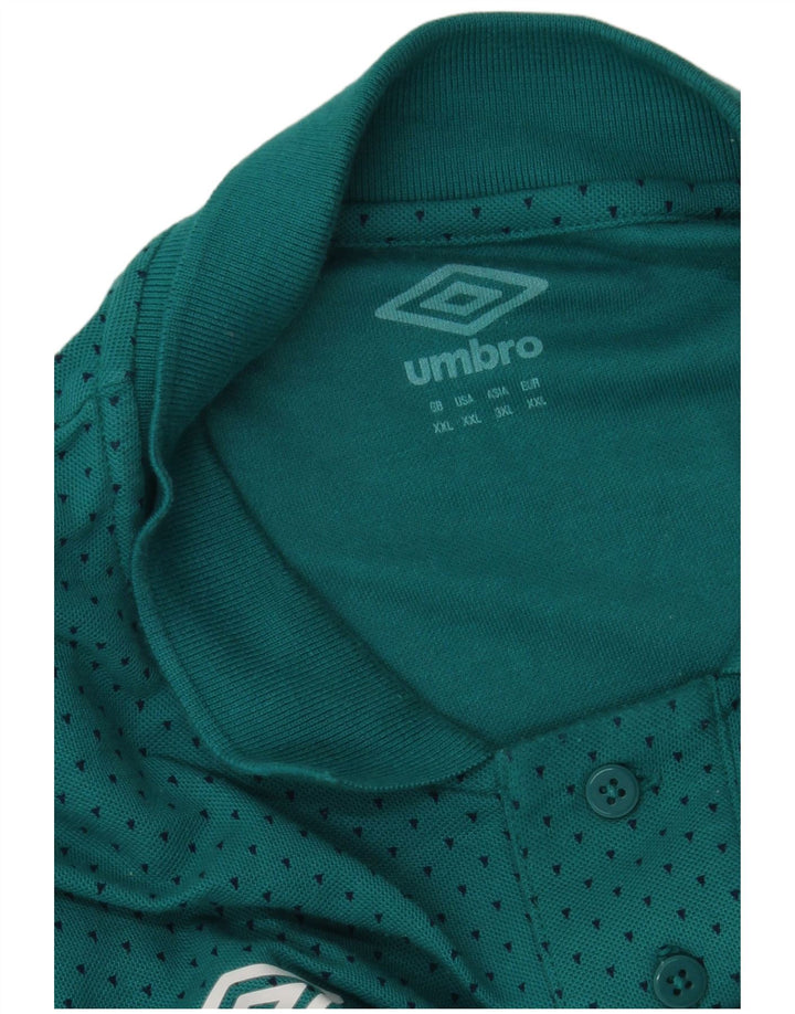 Umbro Mens Polo Shirt 2XL Turquoise