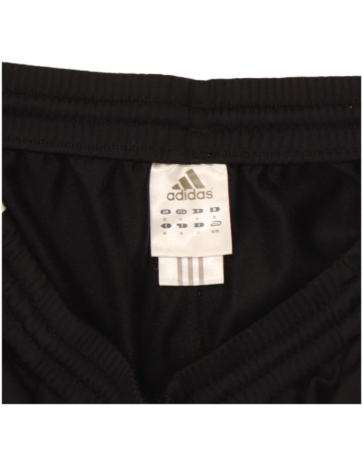 ADIDAS Mens Tracksuit Trousers Medium Black Colourblock Polyester