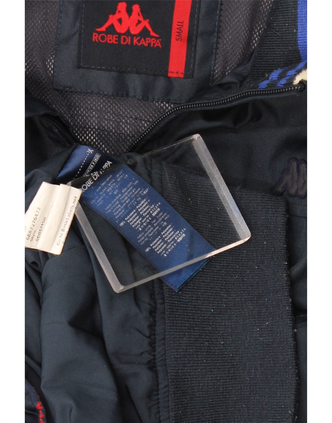 KAPPA Womens Oversized Bomber Jacket UK 10 Small Navy Blue Polyester