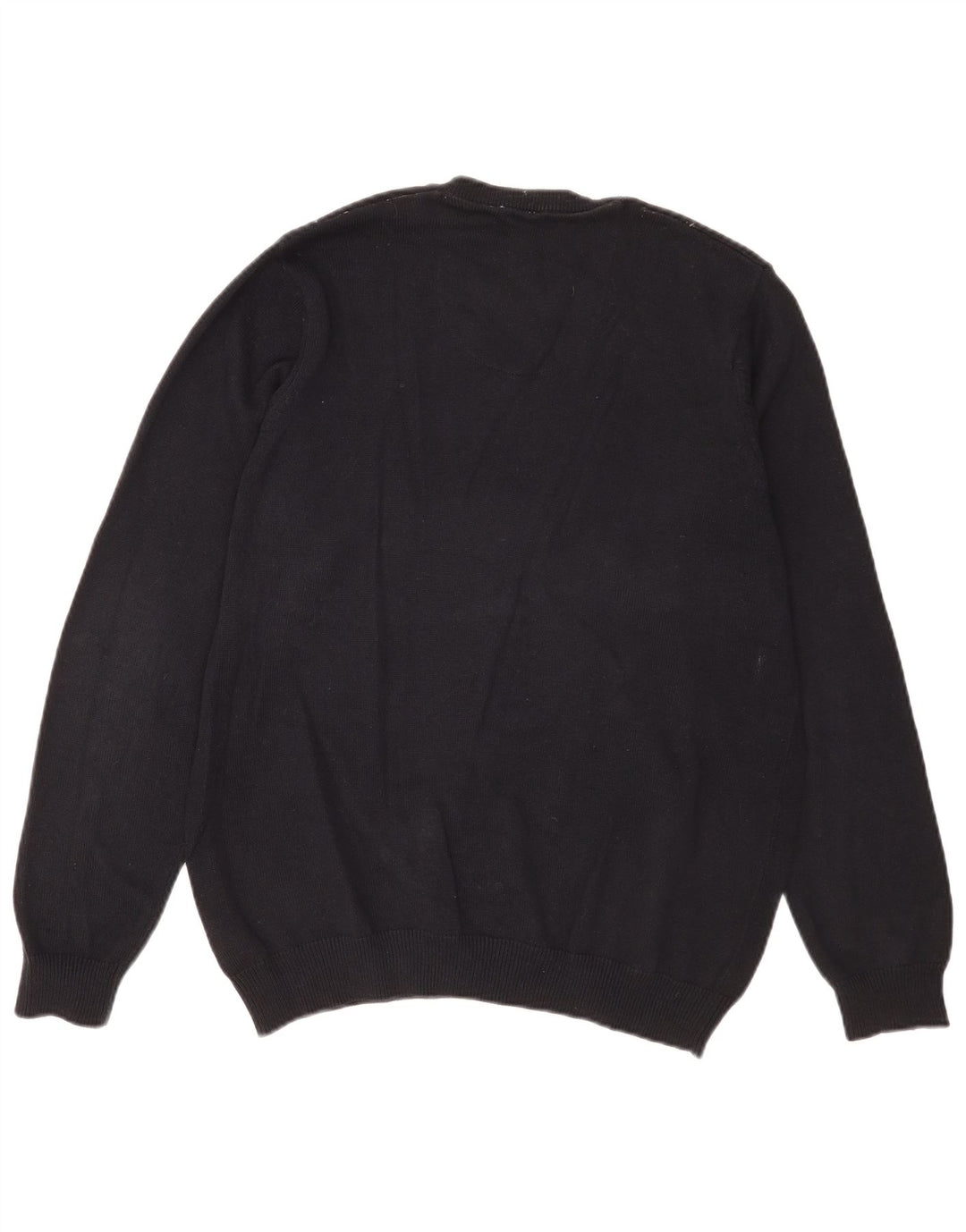 Marks & Spencer Mens Blue Harbour V-Neck Jumper Sweater Medium Navy Blue