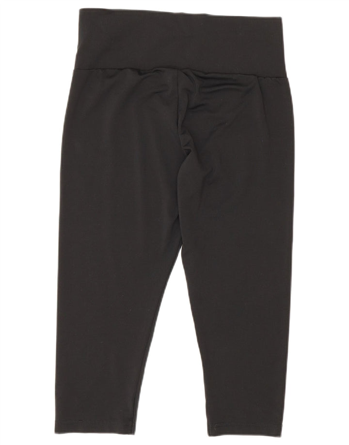 Puma Womens Capri Leggings UK 12 Medium  Black Polyester