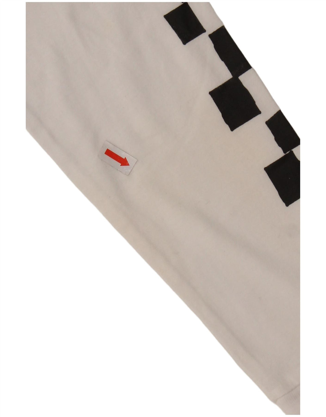 VANS Womens Crop Graphic Top Long Sleeve UK 6 XS White