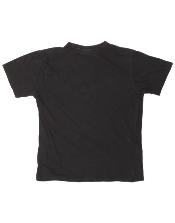 SERGIO TACCHINI Womens T-Shirt Top UK 14 Medium Black Cotton