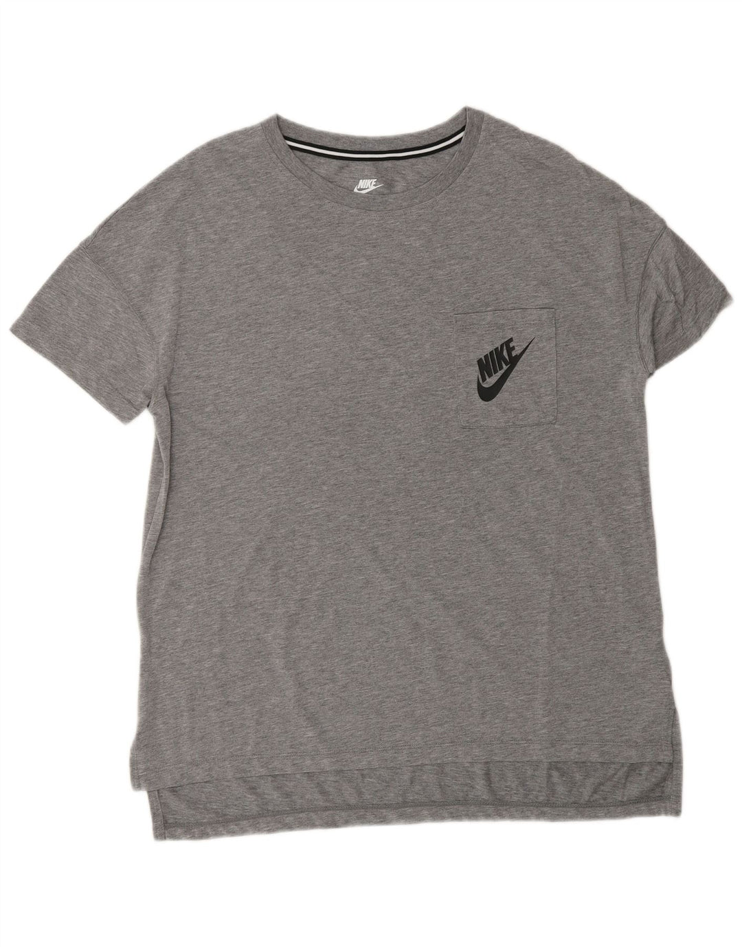 NIKE Mens T-Shirt Top Large Grey Modal