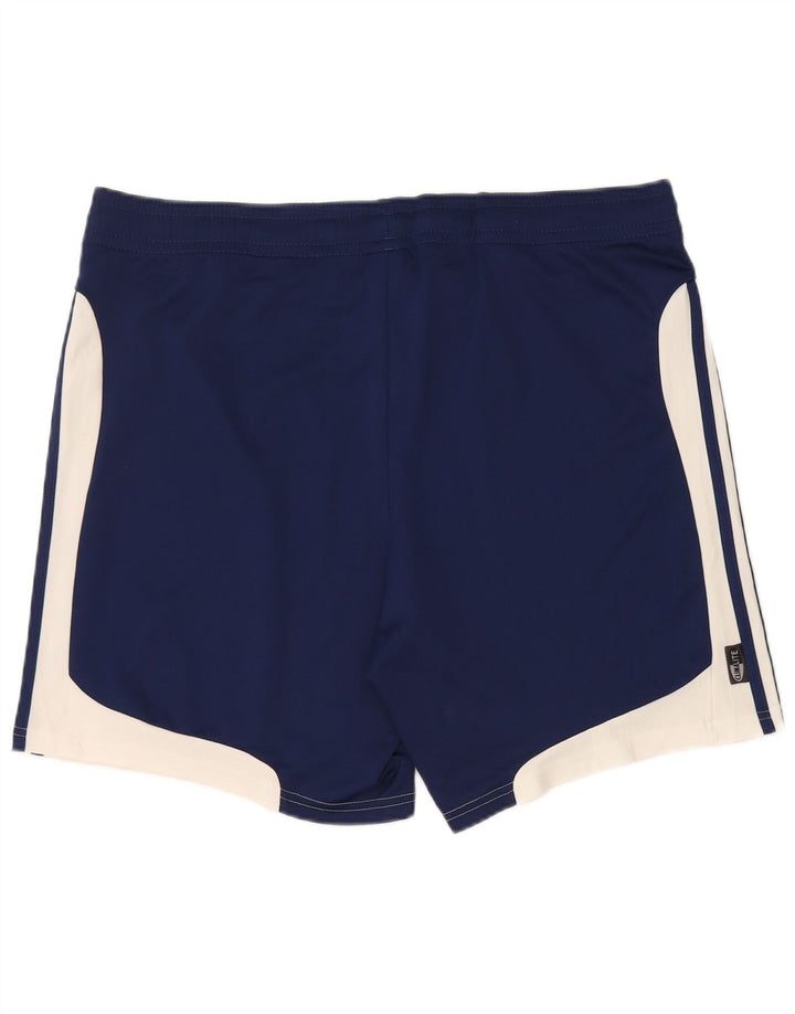 ADIDAS Mens Clima 365 Sport Shorts Large  Navy Blue Colourblock Polyester