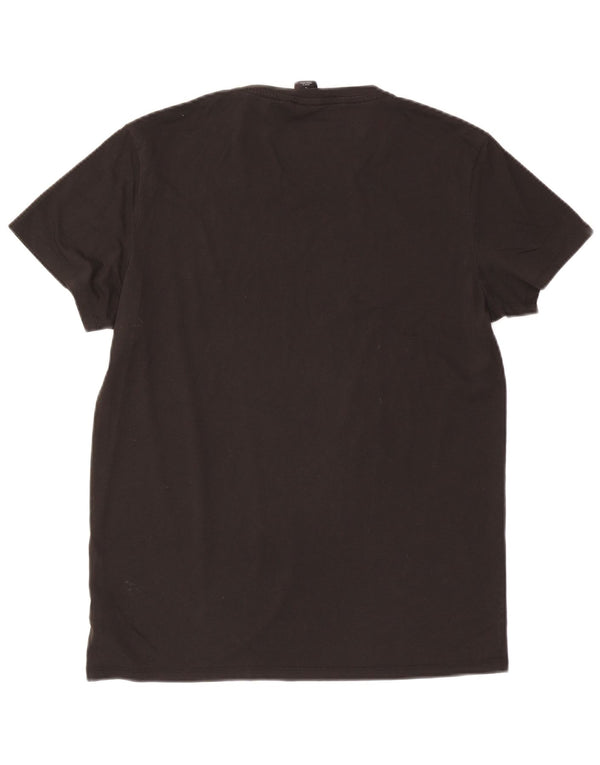 G-Star Mens T-Shirt Top Large Black Cotton
