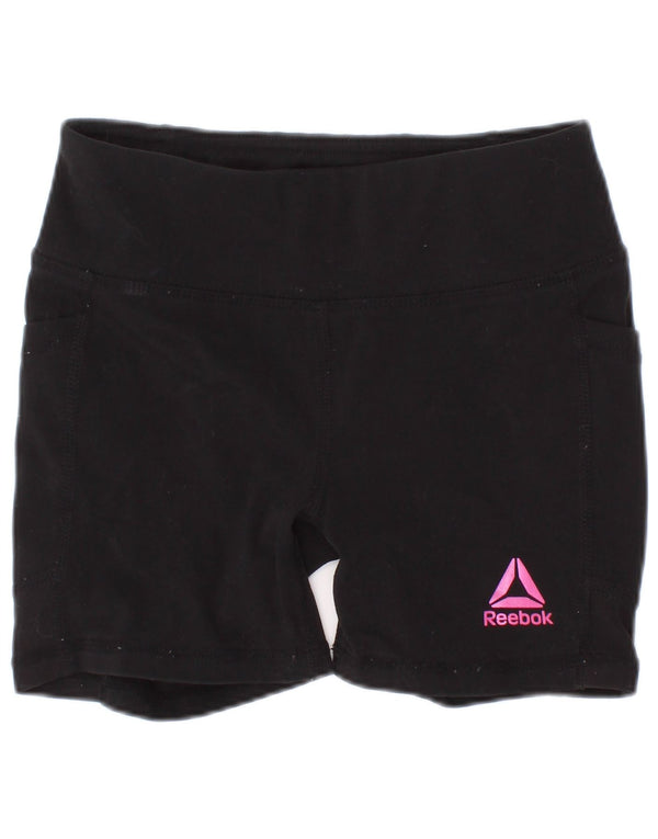 Reebok Girls Sport Shorts 4-5 Years XS Black Polyester