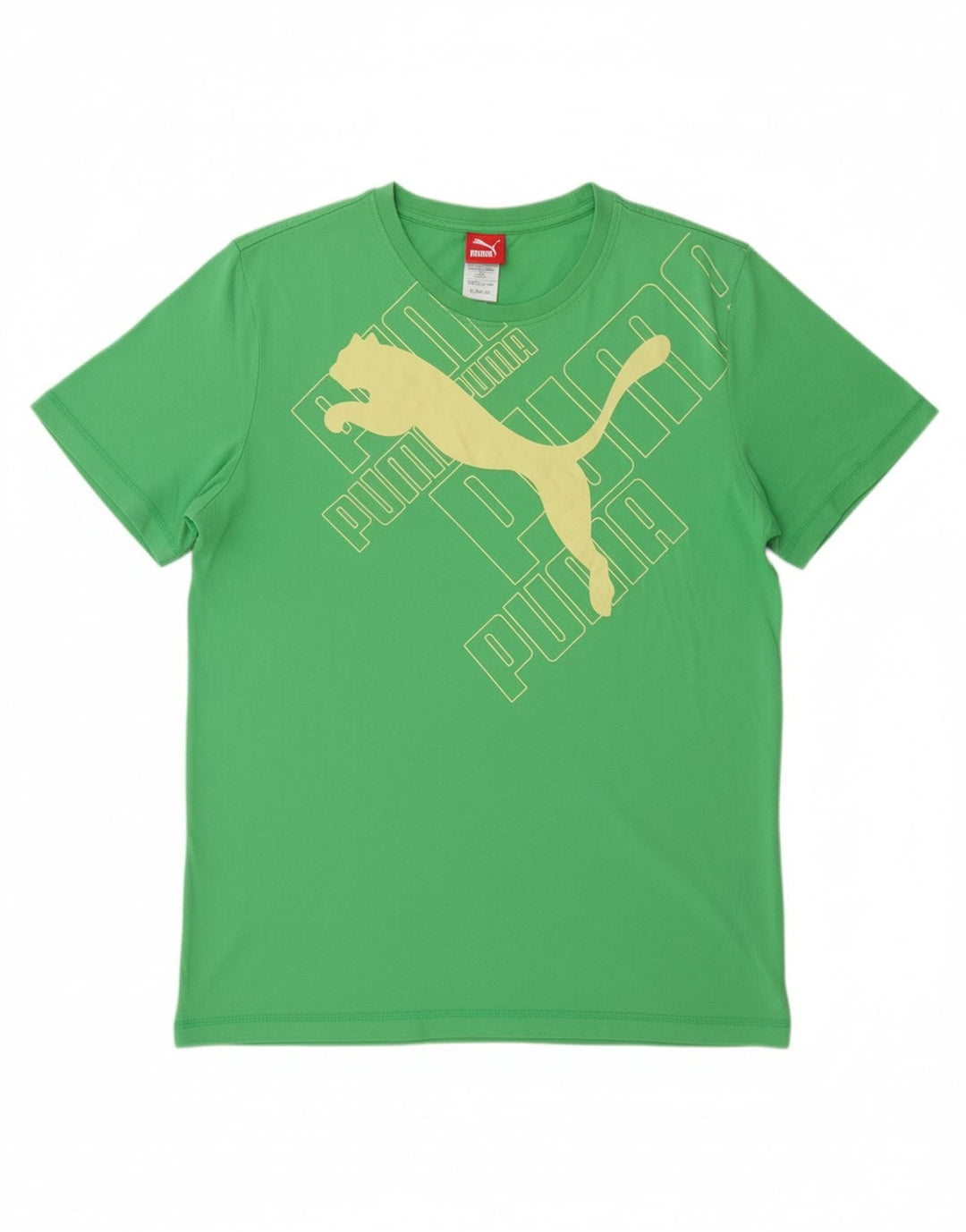 PUMA Mens Graphic T-Shirt Top XL Green