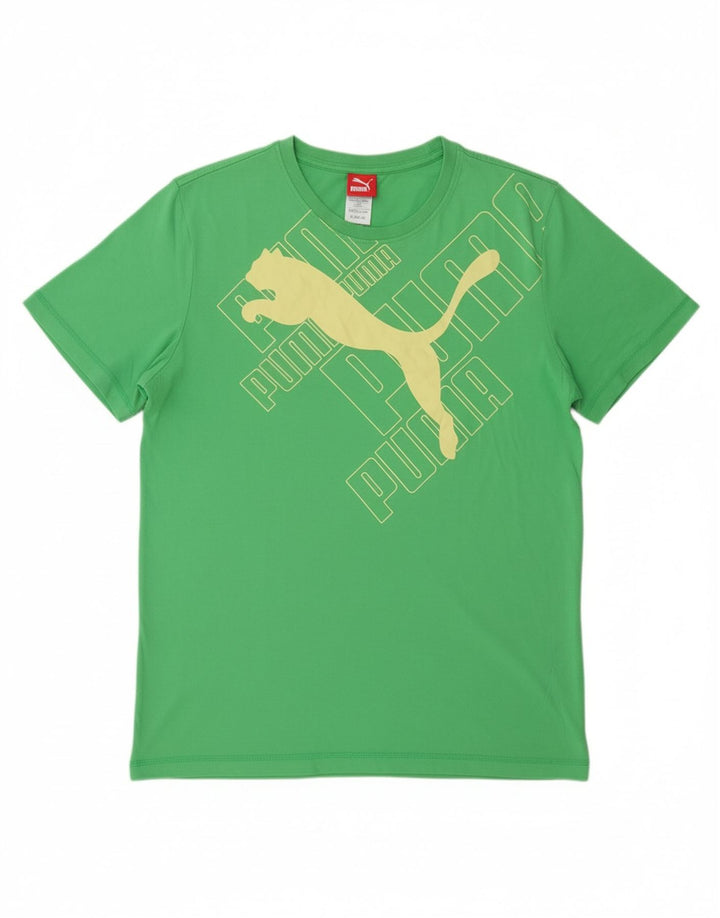PUMA Mens Graphic T-Shirt Top XL Green