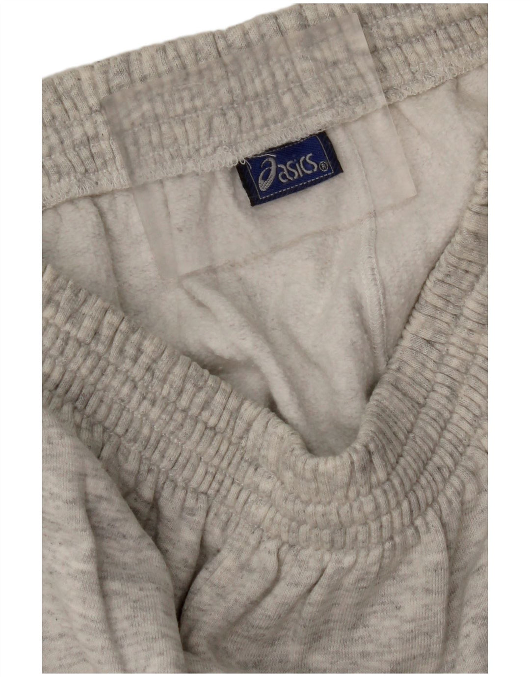 ASICS Womens Tracksuit Trousers UK 12 Medium  Grey Flecked Cotton