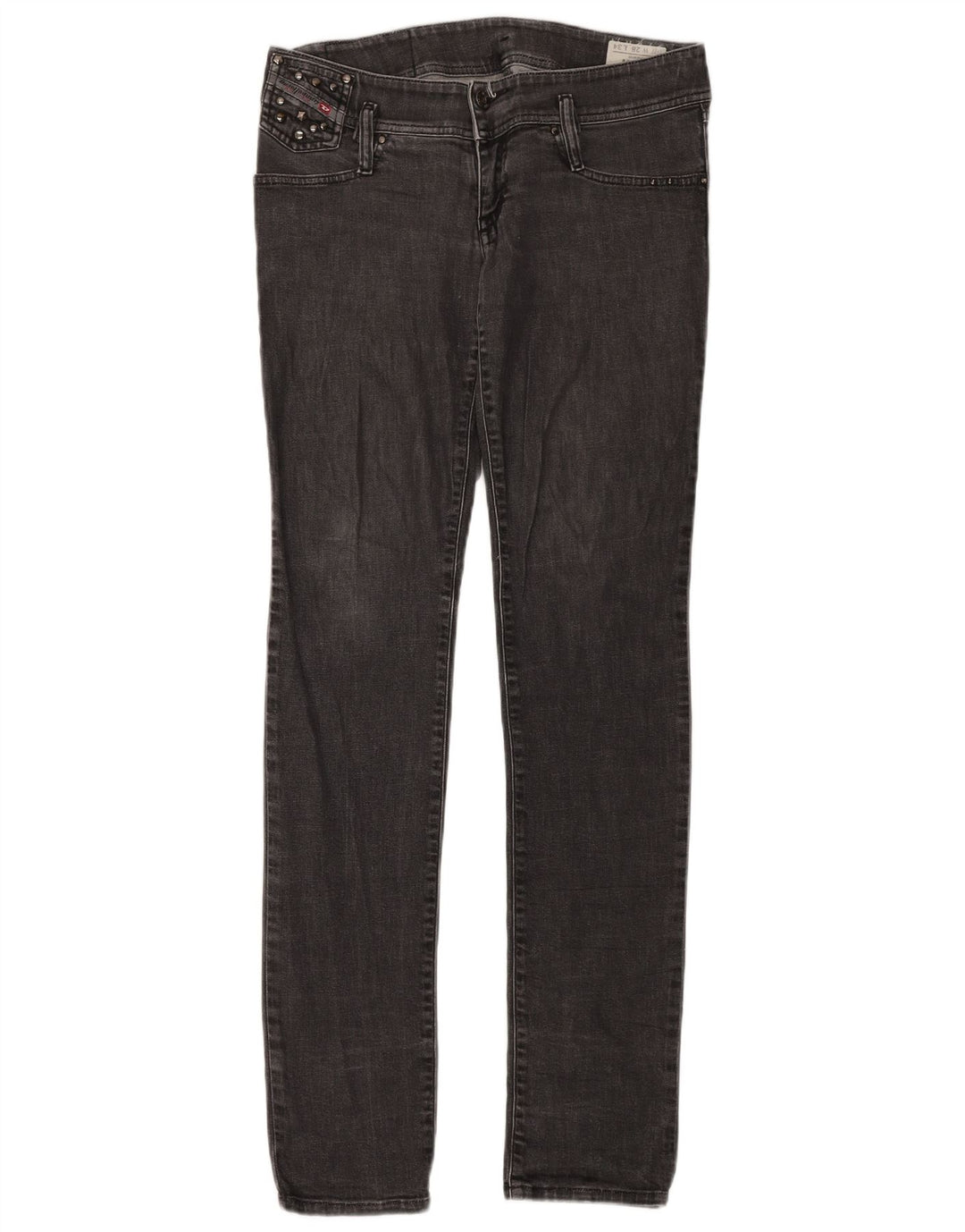 Diesel Womens Matic Slim Jeans W28 L34 Black Cotton