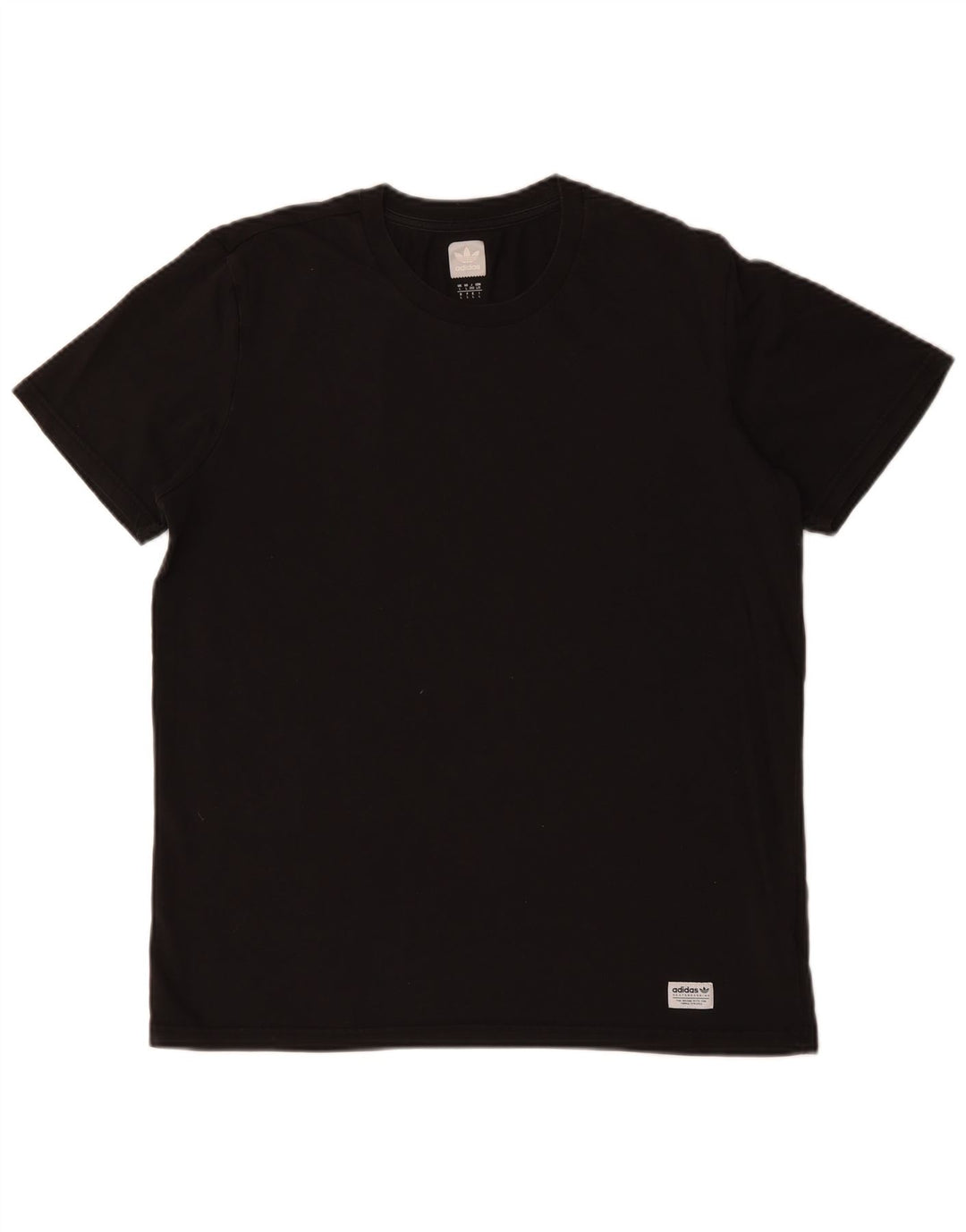 ADIDAS Mens T-Shirt Top Large Black Cotton