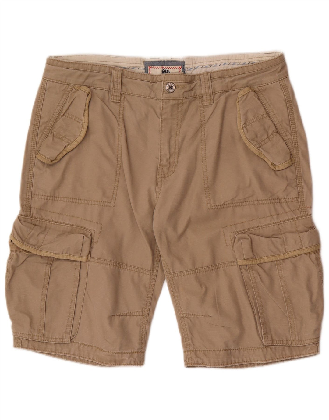 Fat Face Mens Cargo Shorts W36 Large Beige Cotton