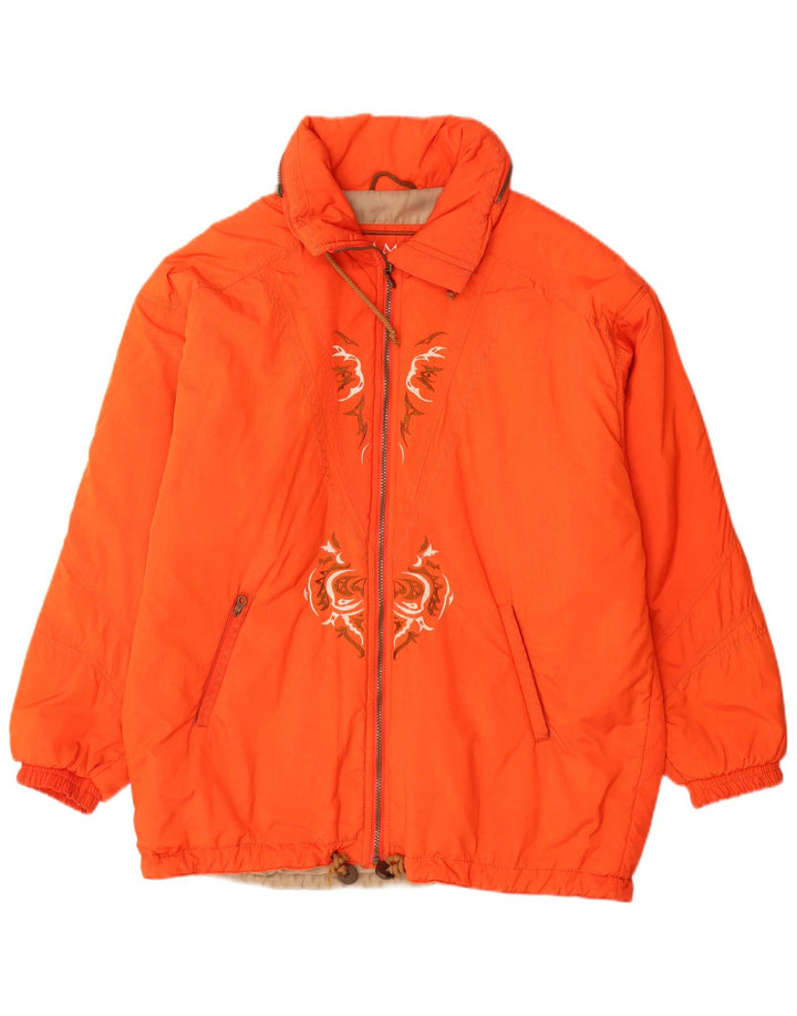 H.MOSER Mens Windbreaker Jacket UK 44 2XL Orange Polyamide