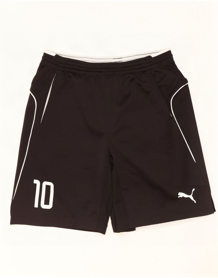 Puma Mens Graphic Sport Shorts Medium Black Polyester