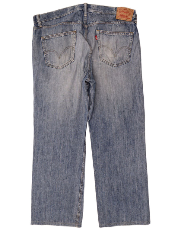 Levi's Mens 550 Relaxed Fit Straight Jeans W36 L30 Blue Cotton