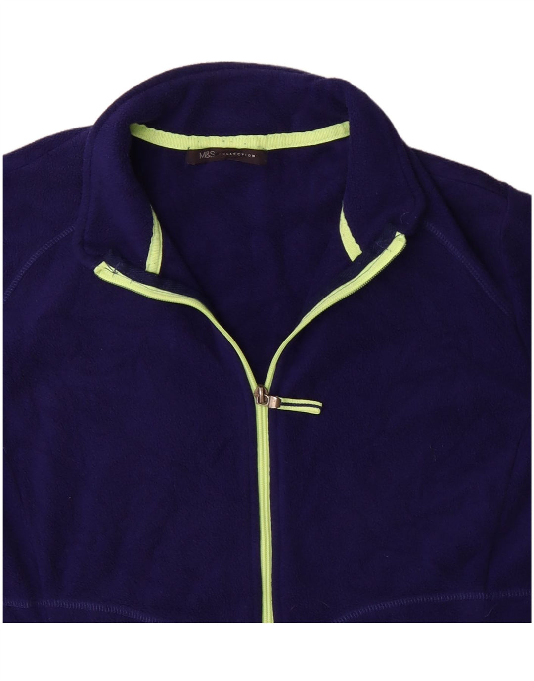 Marks & Spencer Womens Fleece Jacket UK 20 2XL Purple Polyester