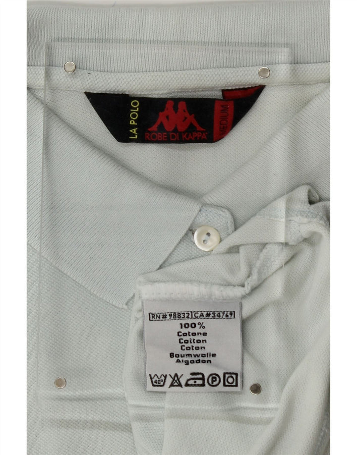 KAPPA Womens Polo Shirt UK 12 Medium Blue Cotton Vintage Kappa and Second-Hand Kappa from Messina Hembry 