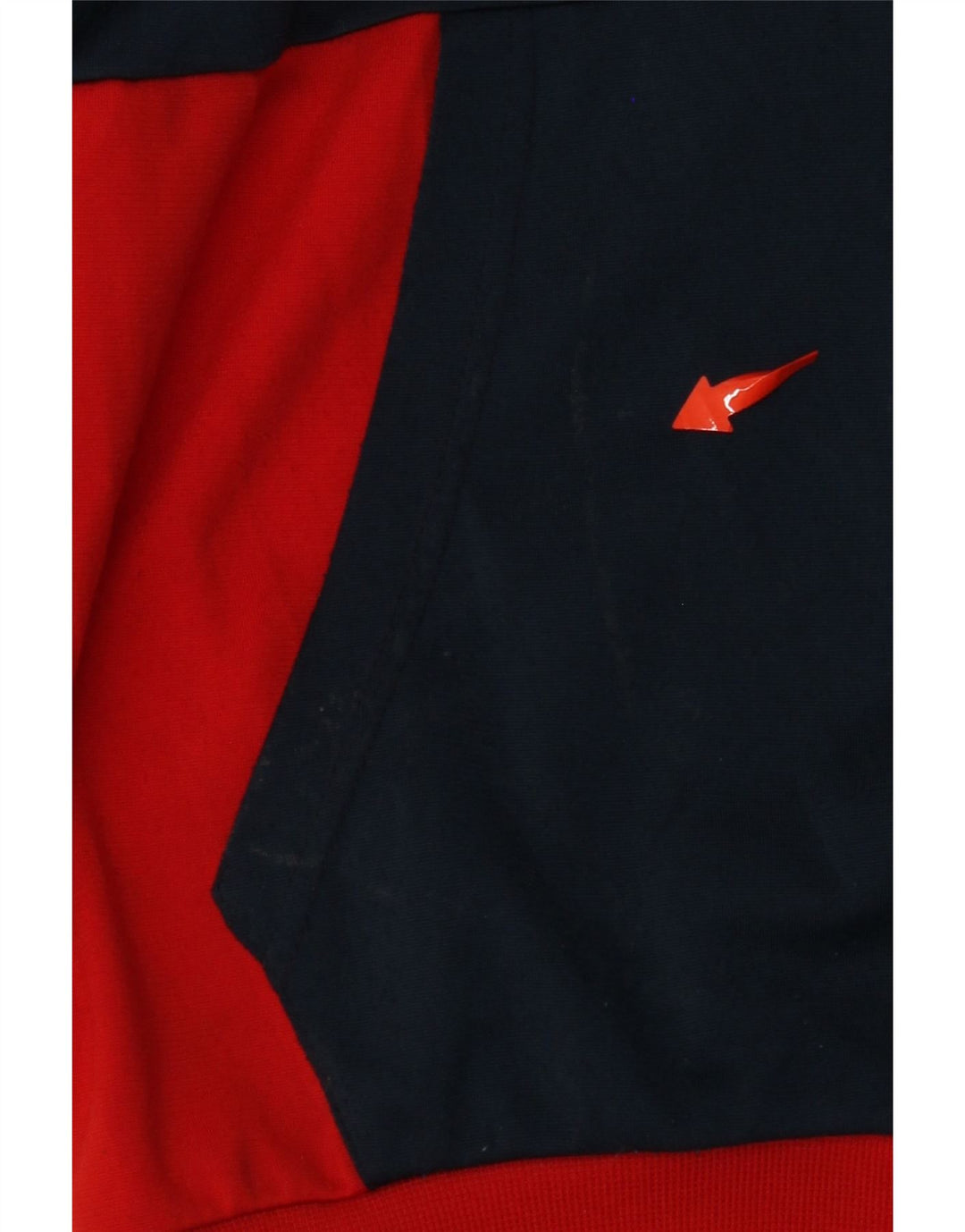 ADIDAS Mens Tracksuit Top Jacket UK 38/40 Medium Red Colourblock Polyester