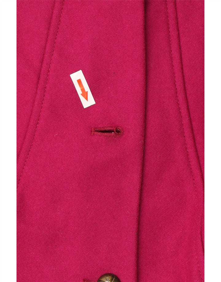 Patrizia Pepe Womens Overcoat IT 40 Small Pink Wool