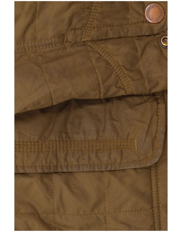 Timberland Mens Utility Jacket UK 36 Small Khaki Polyester