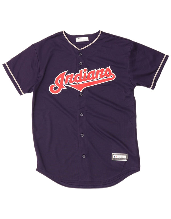 GENUINE MERCHANDISE Boys Indians Jersey Top 14-15 Years Large Navy Blue