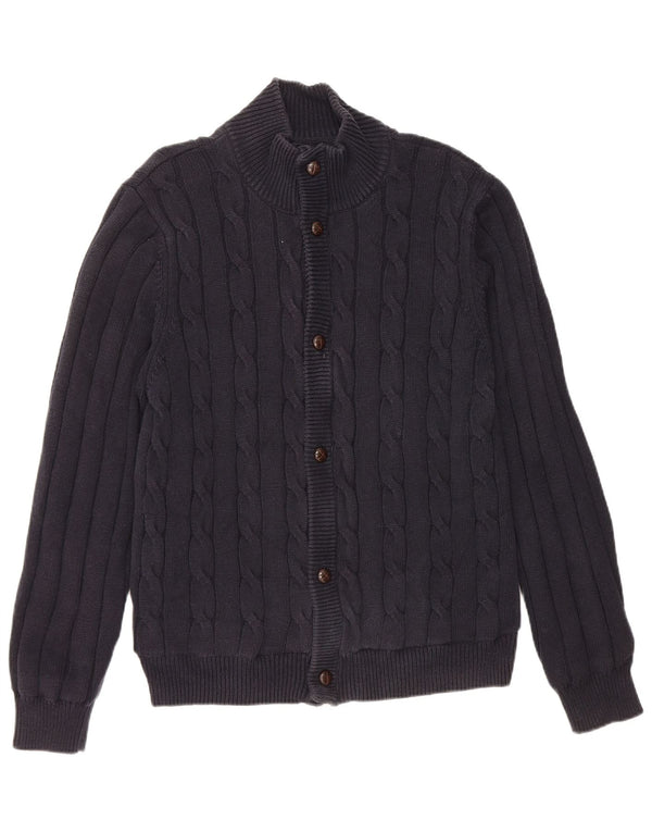Marks & Spencer Womens Blue Harbour Cardigan Sweater UK 14 Medium Navy Blue