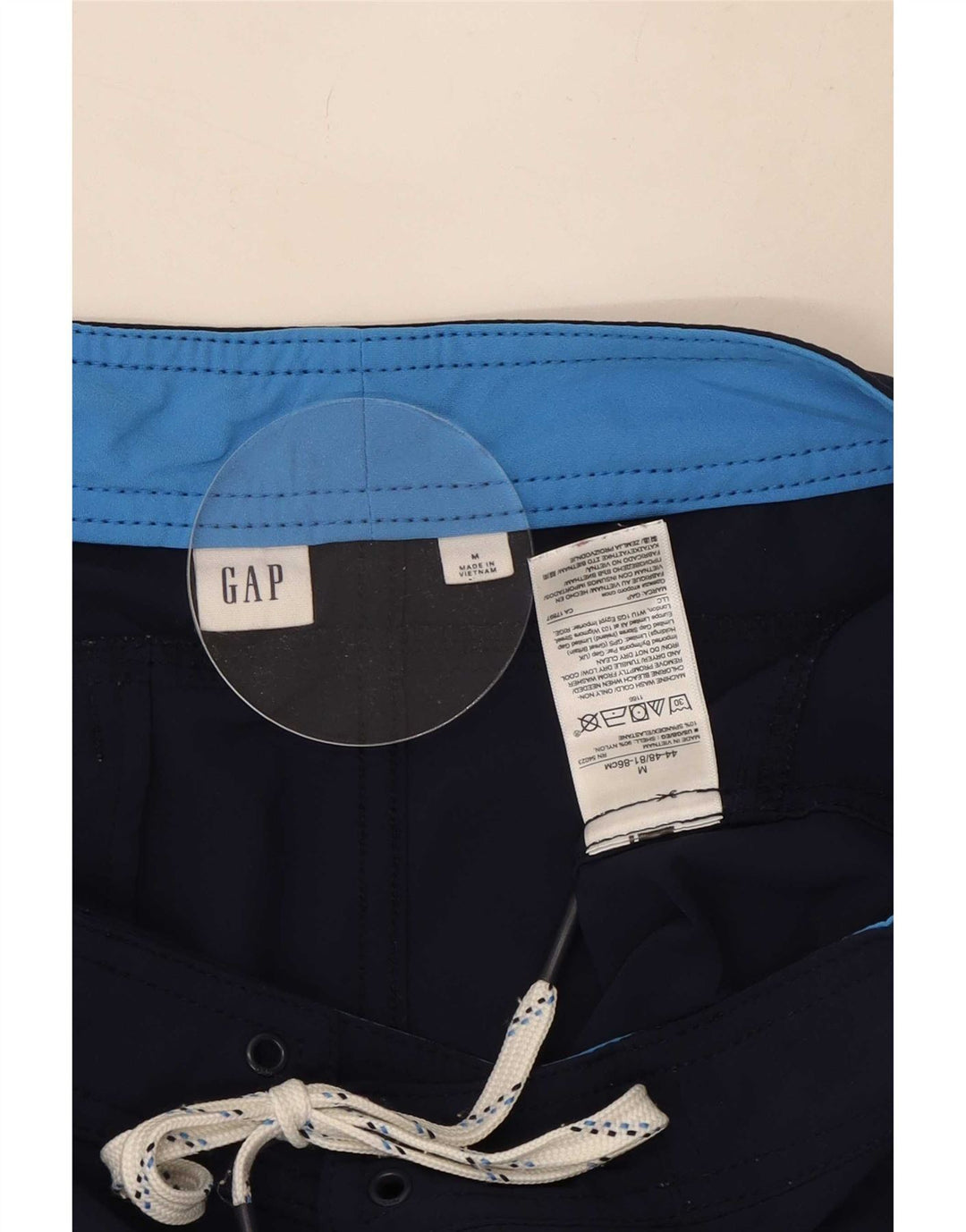 Gap Mens Swimming Shorts Medium Navy Blue Nylon