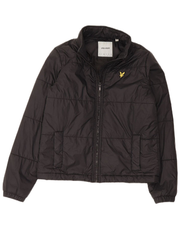 Lyle & Scott Boys Padded Jacket 9-10 Years Black Nylon