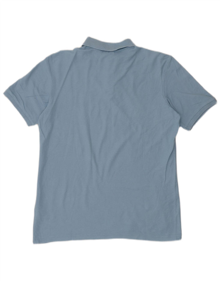 FILA Mens Polo Shirt Large Blue Cotton