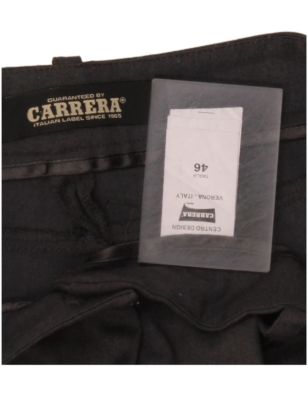 CARRERA Womens Slim Casual Trousers IT 46 Large W32 L29 Grey Polyester