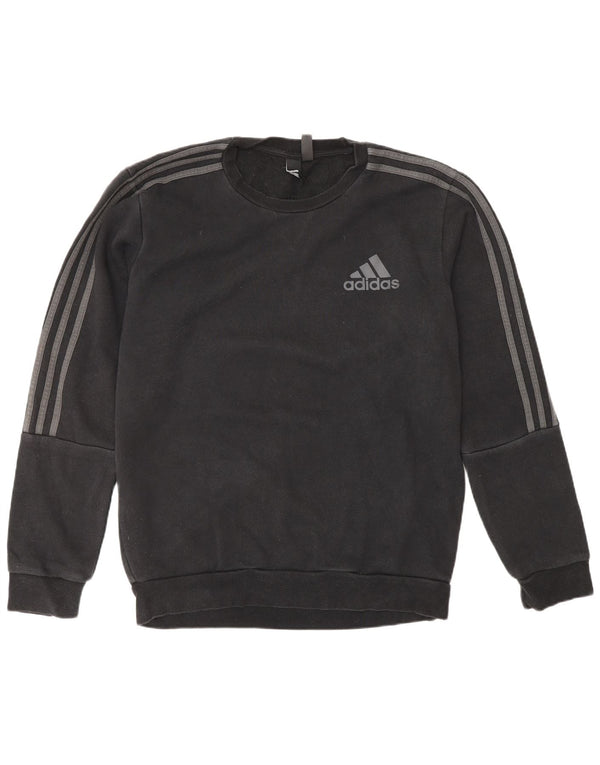 ADIDAS Mens Sweatshirt Jumper Medium Black Cotton
