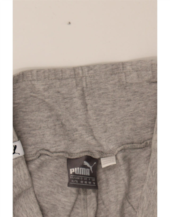 PUMA Womens Graphic Leggings UK 16 Large  Grey Cotton Vintage Puma and Second-Hand Puma from Messina Hembry 