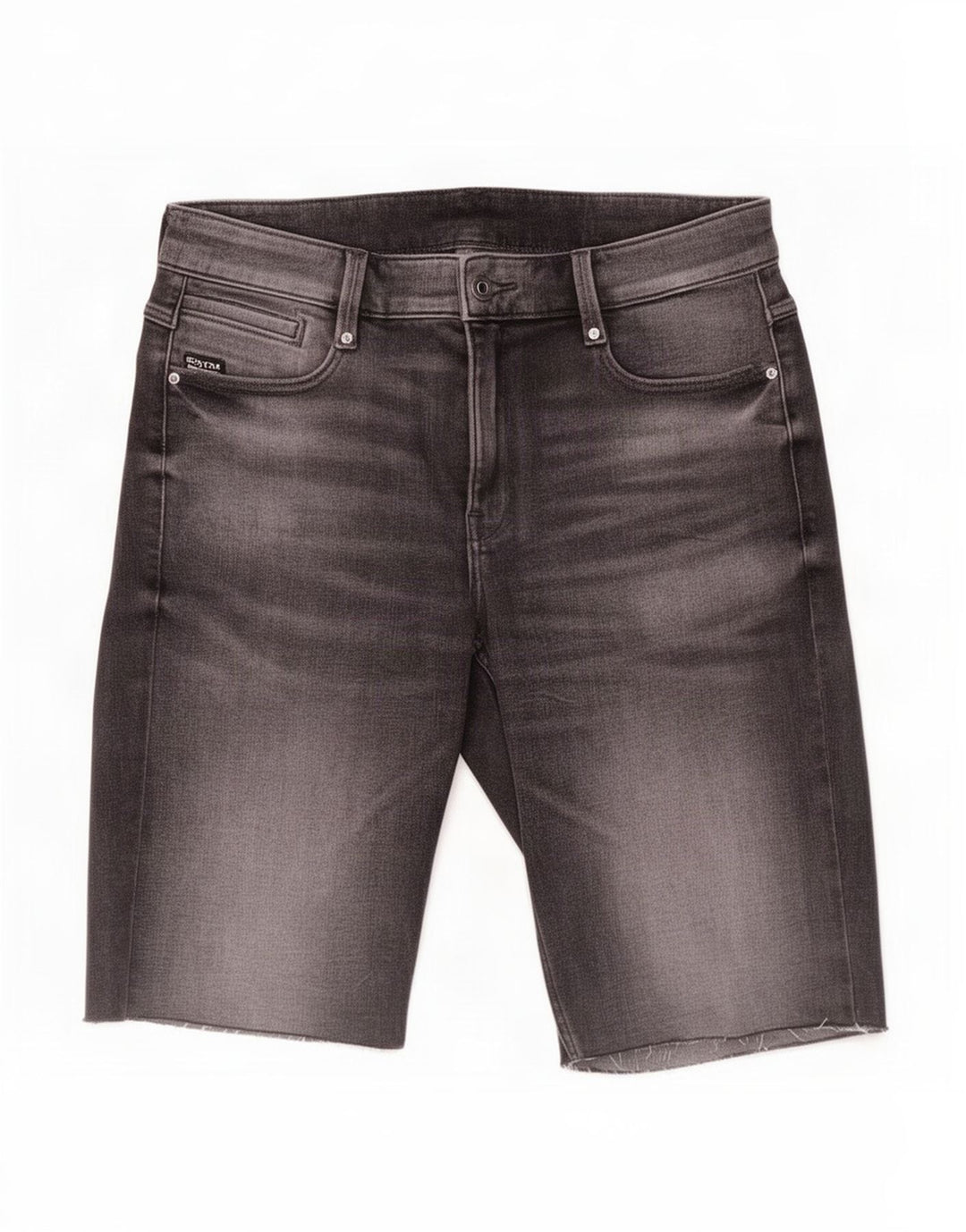 G-Star Mens Slim Denim Shorts W30 Medium Grey