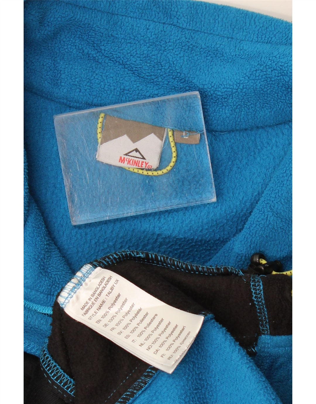 MCKINLEY Womens Fleece Jacket UK 16 Large Blue Colourblock Polyester