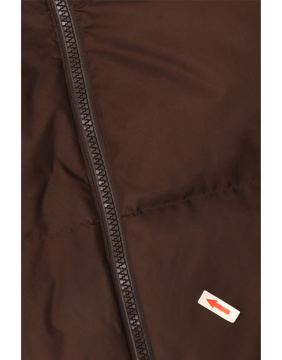 Benetton Mens Padded Jacket UK 38 Medium Brown Polyamide