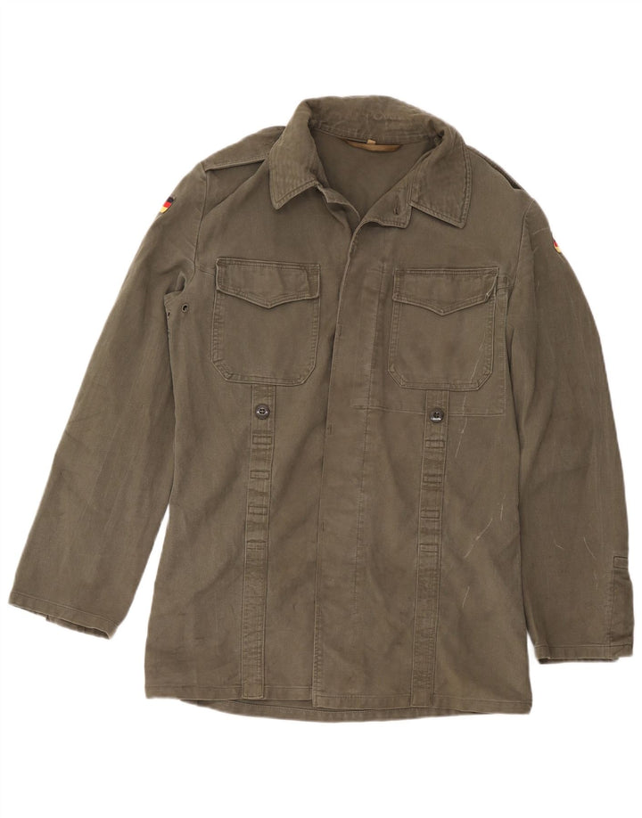 Vintage Mens Military Jacket UK 36 Small Khaki