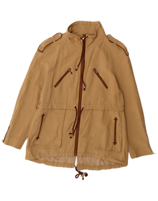 Zara Womens Military Jacket UK 18 XL Beige