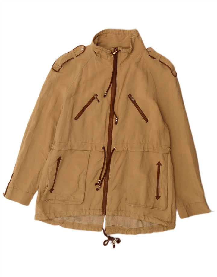 Zara Womens Military Jacket UK 18 XL Beige