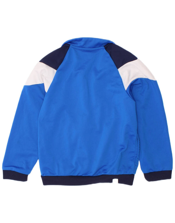 Puma Boys Graphic Tracksuit Top Jacket 3-4 Years Blue Colourblock Polyester