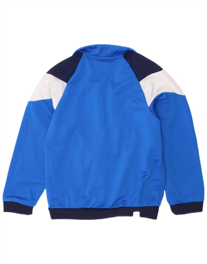Puma Boys Graphic Tracksuit Top Jacket 3-4 Years Blue Colourblock Polyester