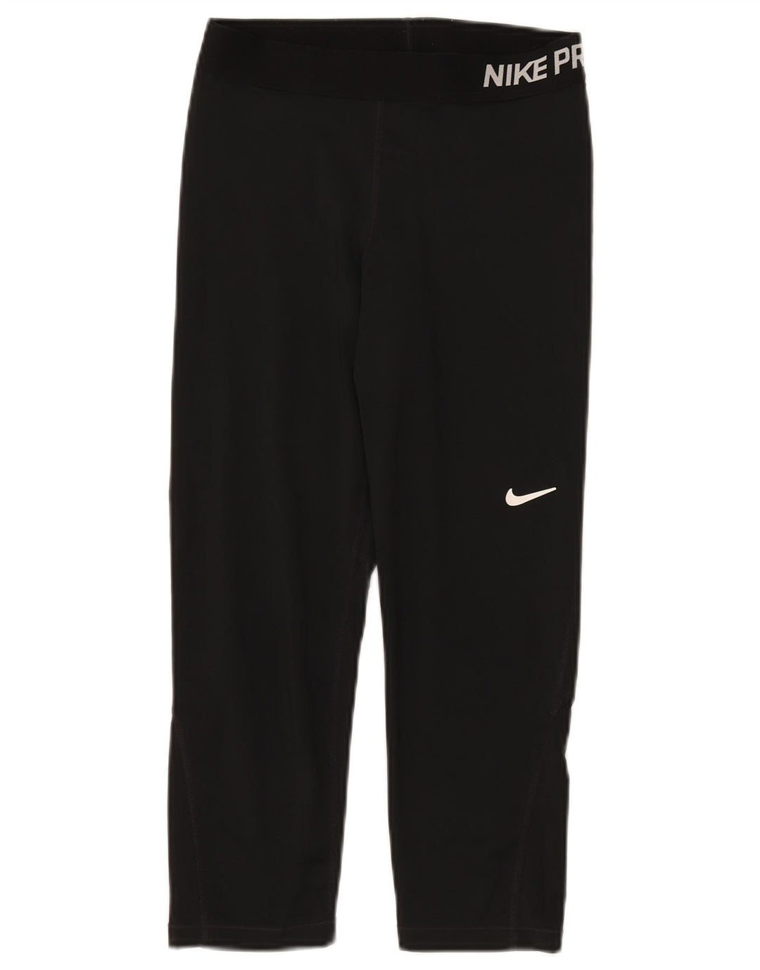NIKE Womens Dri Fit Graphic Leggings Medium  Black Polyester