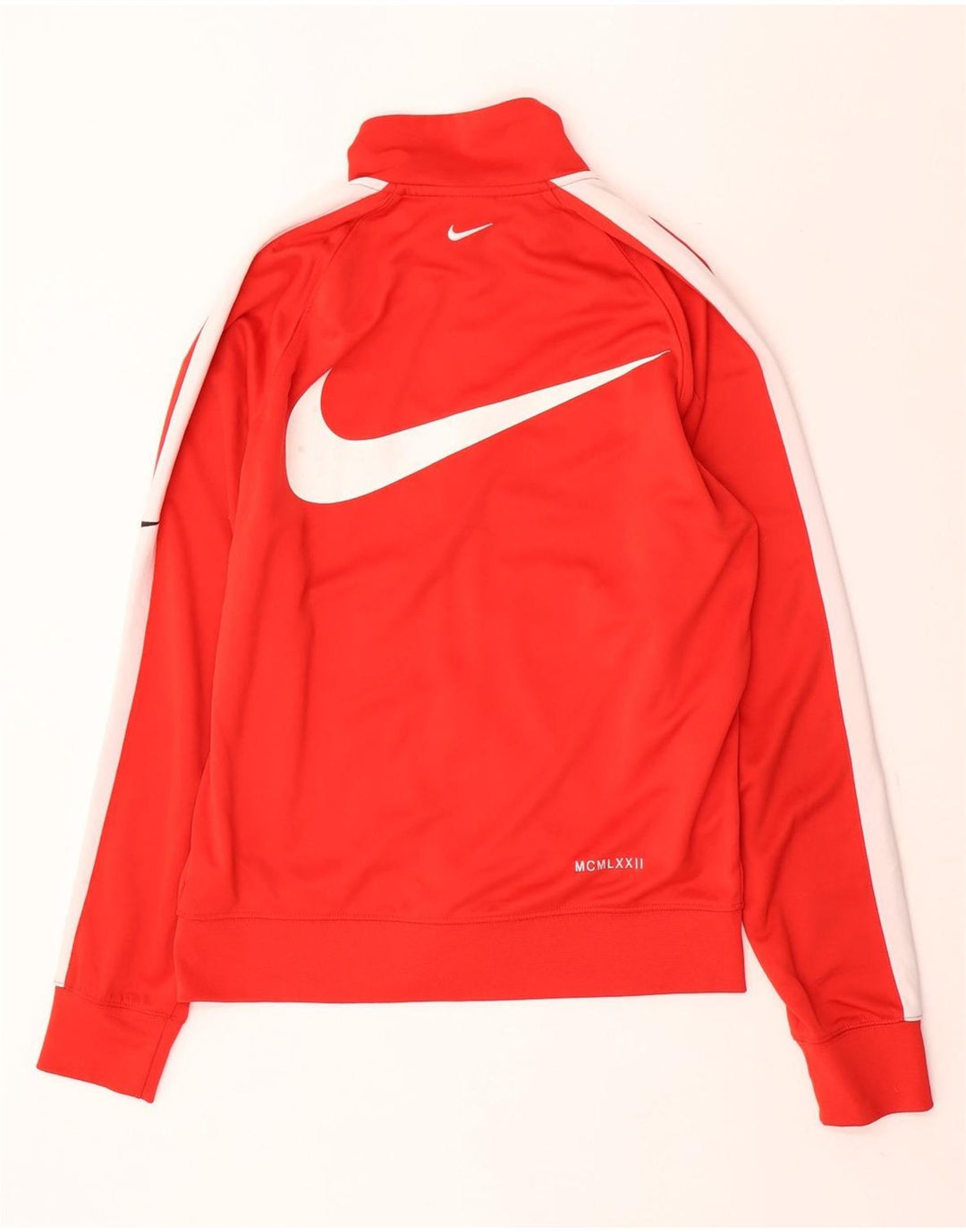 Nike Mens Swoosh Graphic Tracksuit Top Jacket Small Red Colourblock