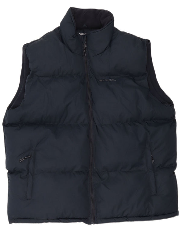 Mountain Warehouse Mens Padded Gilet UK 42 XL Navy Blue Polyester