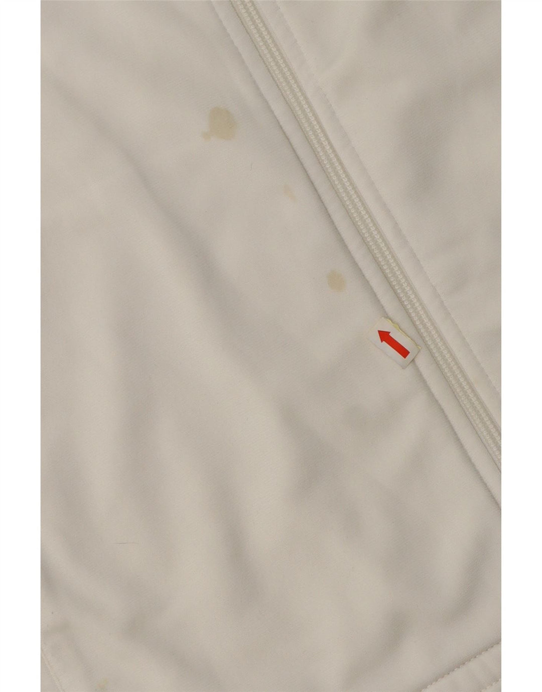 ADIDAS Mens Tracksuit Top Jacket Medium White Colourblock Polyester