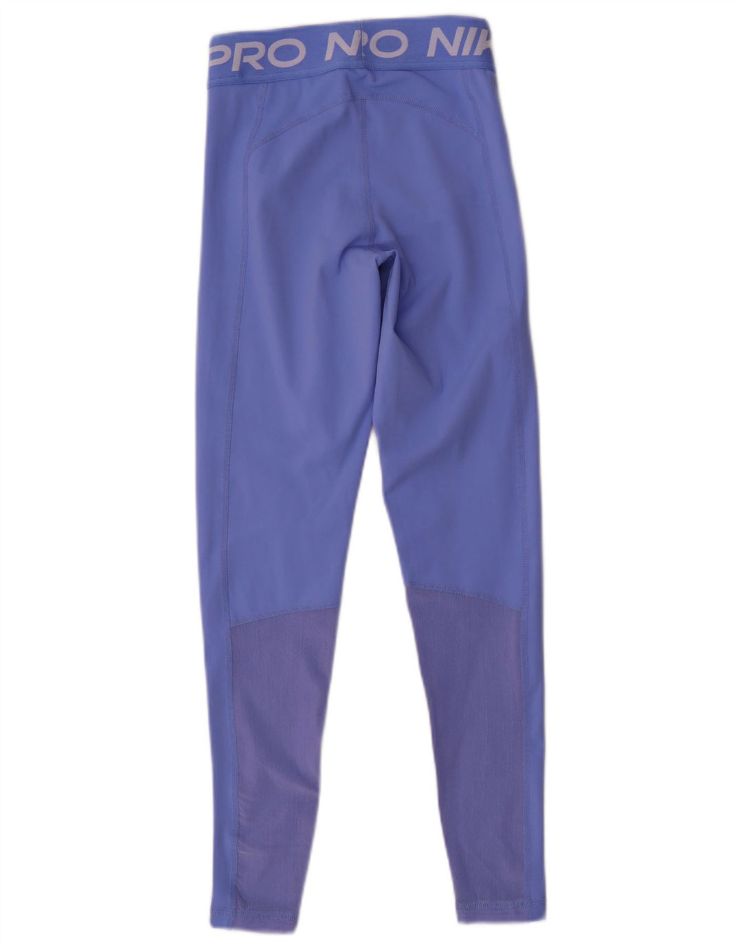 NIKE Womens Dri Fit Graphic Leggings UK 6 XS  Blue Polyester